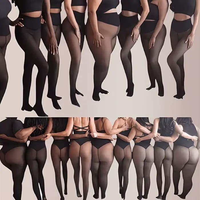 Collants thermiques grande taille pour femmes
