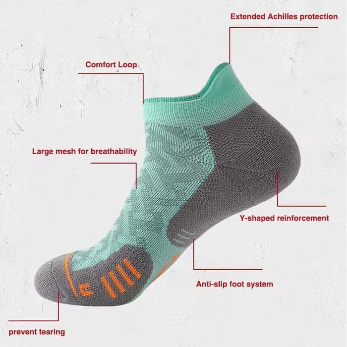 1/2/3 paires de chaussettes de course Marathon professionnelles Sports de plein air Fitness épaissi rembourré Tube