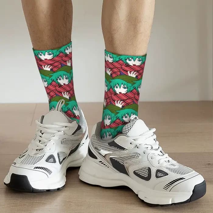 Shin Tsukimi votre tour pour mourir chaussettes hommes femmes décontracté YTTD Anime jeu