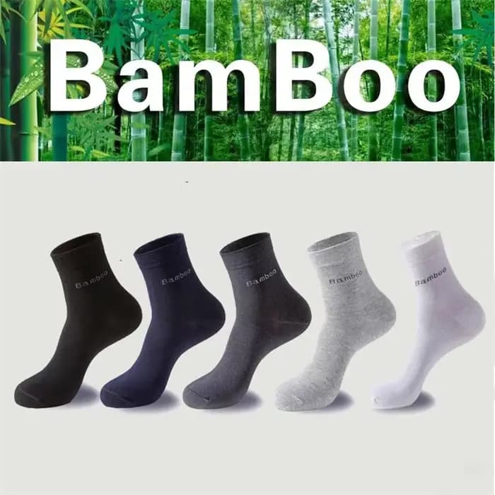 5 paires/chaussettes en bambou pour hommes