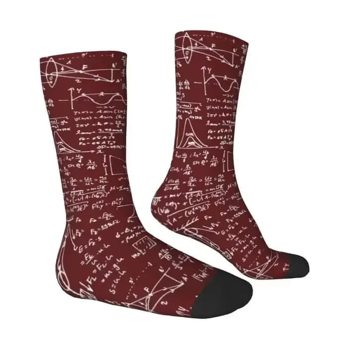 Chaussettes habillées bordeaux pour hommes et femmes