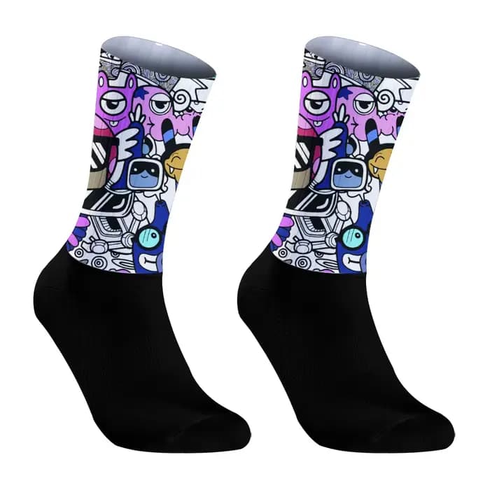 Chaussettes de sport professionnelles pour vélo de route et VTT