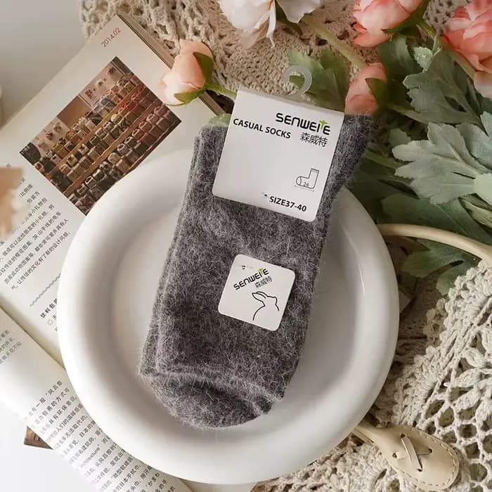 Chaussettes en laine pour femmes automne hiver