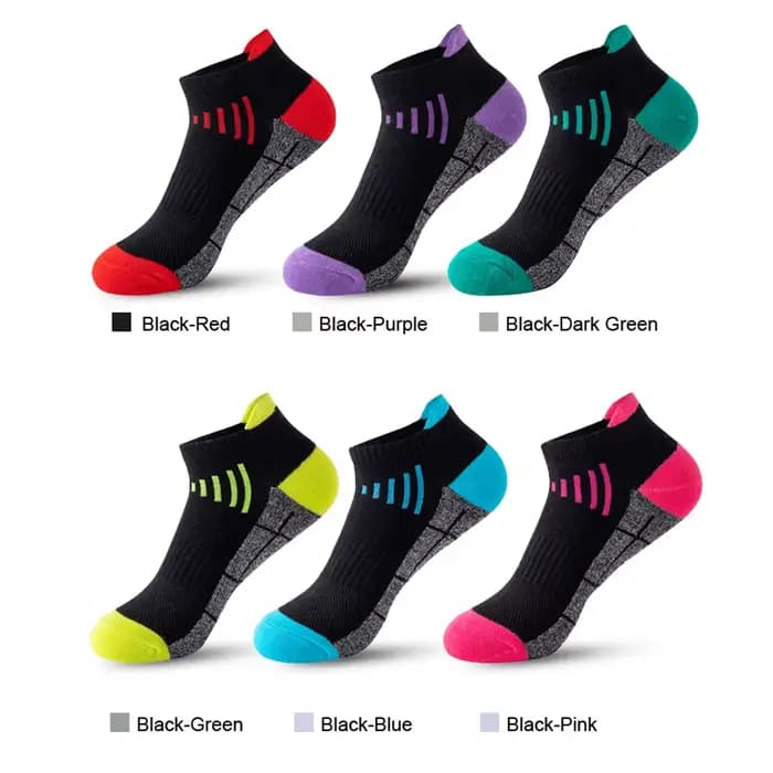 6 paires de chaussettes basses colorées pour hommes