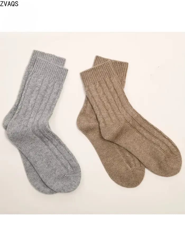 ZVAQS Chaussettes pour hommes et femmes, automne et hiver, couleur aléatoire