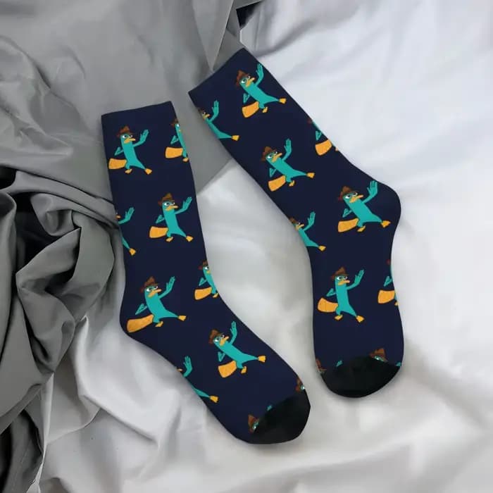 Perry The Platypus chaussettes Harajuku bas de haute qualité toutes saisons