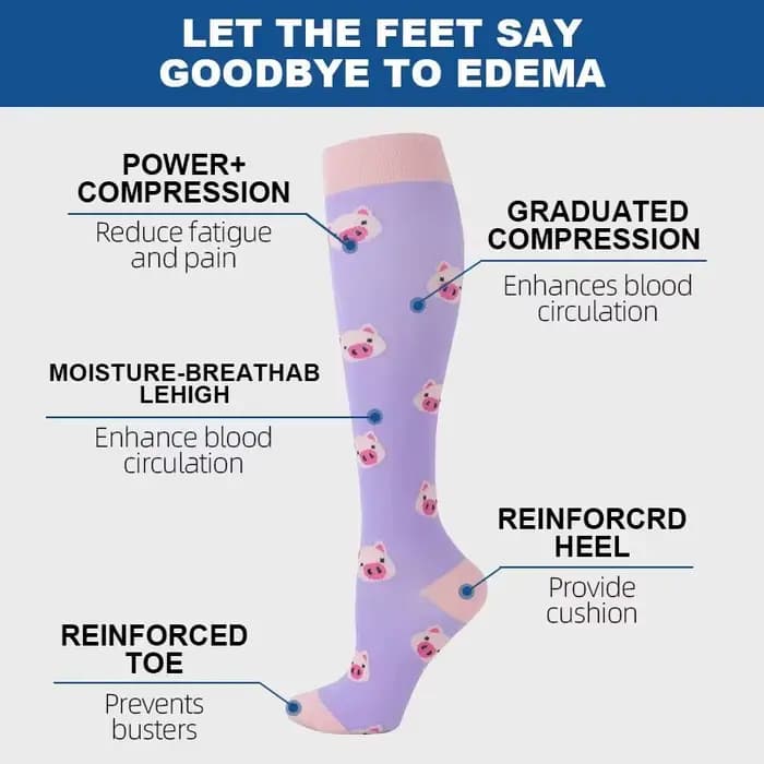 56 Styles de 6 paires de chaussettes de Compression