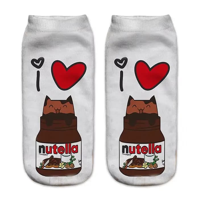 Nouvelles chaussettes amusantes imprimées en 3D