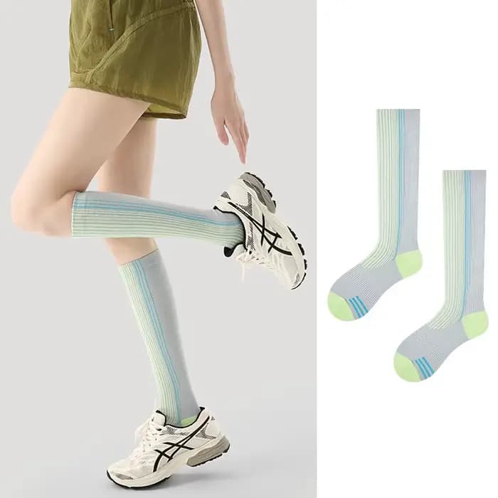 Chaussettes de Compression fines mi-mollet pour femmes