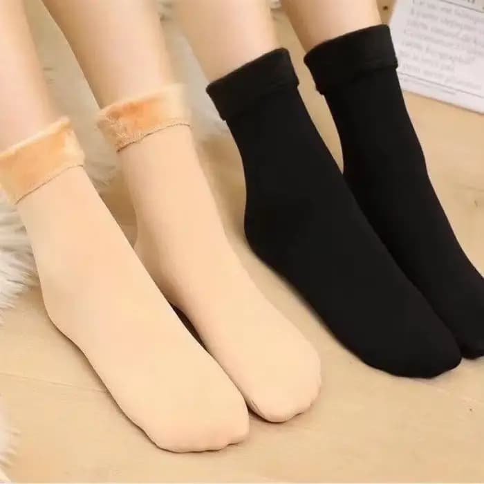 1/3/10 paires velours femmes hiver chaud épaissir chaussettes thermiques doux décontracté couleur unie chaussette laine