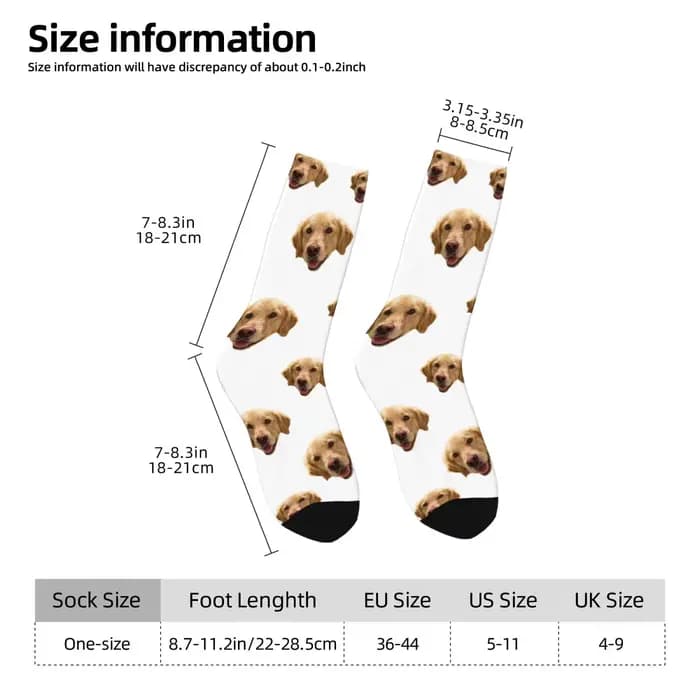 Chaussettes avatar personnalisées pour hommes et femmes