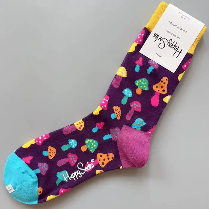 Happy chaussettes femmes hommes classique équipage chaussette coton amusant nouveauté