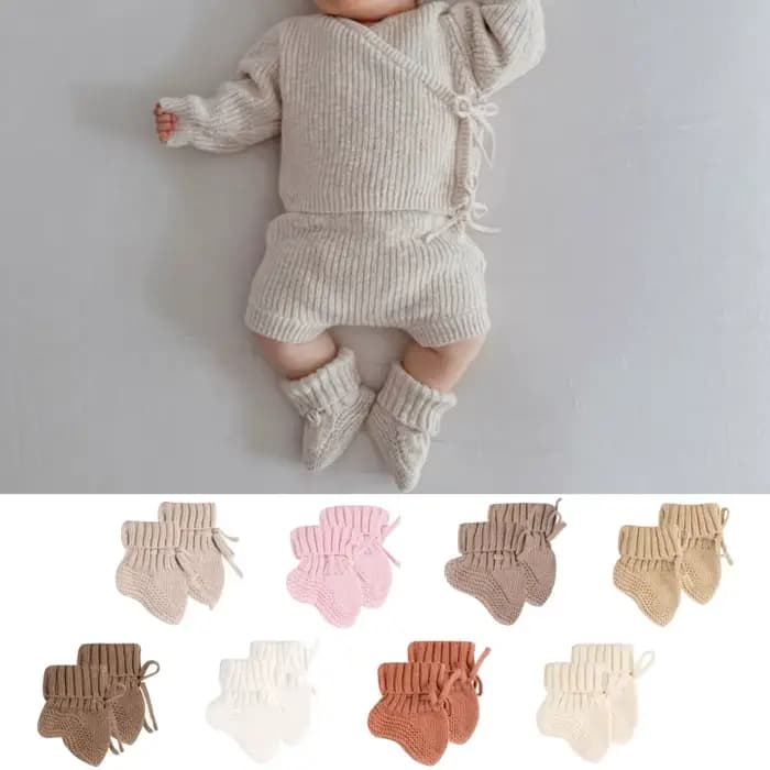 Chaussettes Chaudes Unisexes avec Attaches pour Bébé
