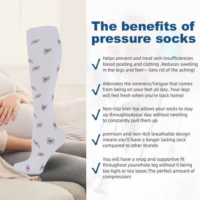 56 Styles de 6 paires de chaussettes de Compression