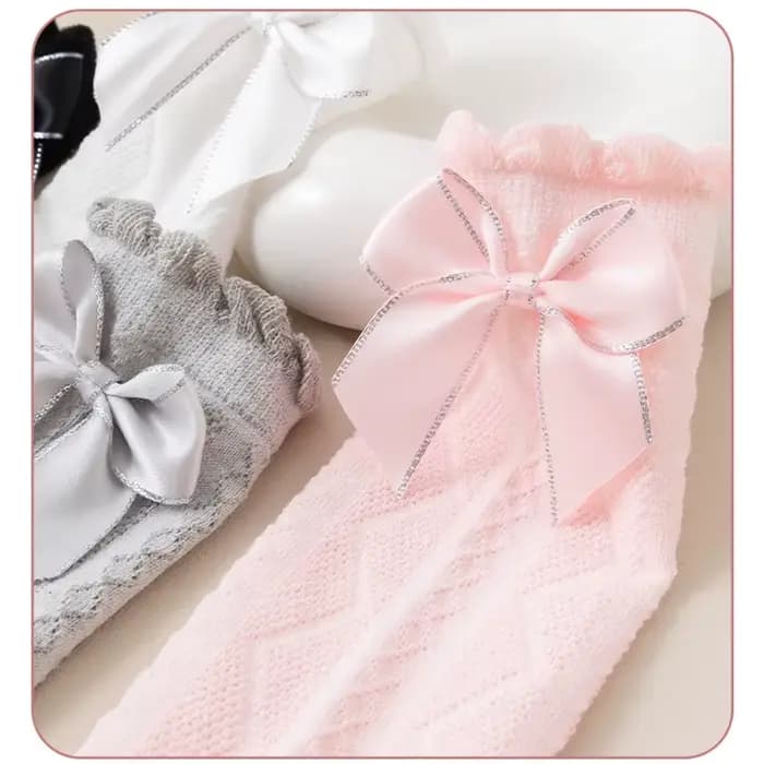 2 paires de chaussettes hautes pour filles