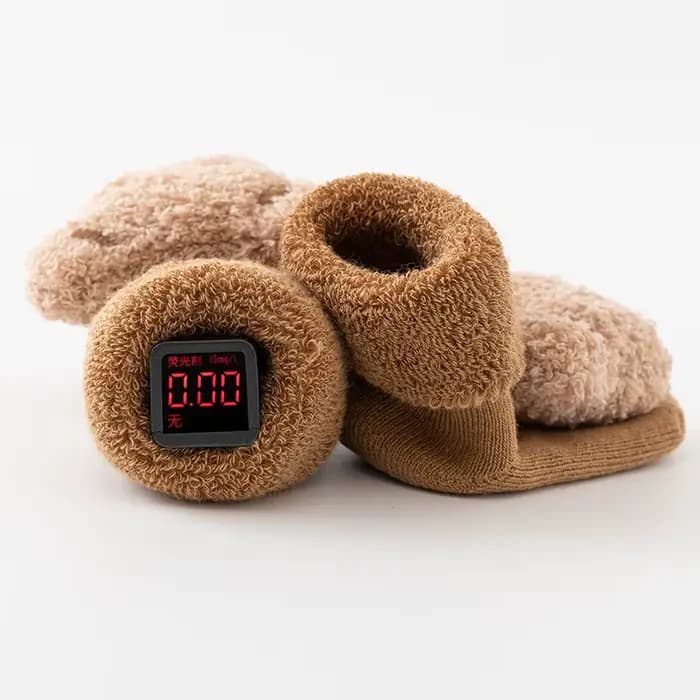 Chaussettes coordonnantes en coton doux pour bébé