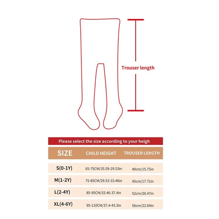 3 paires de collants pour enfants