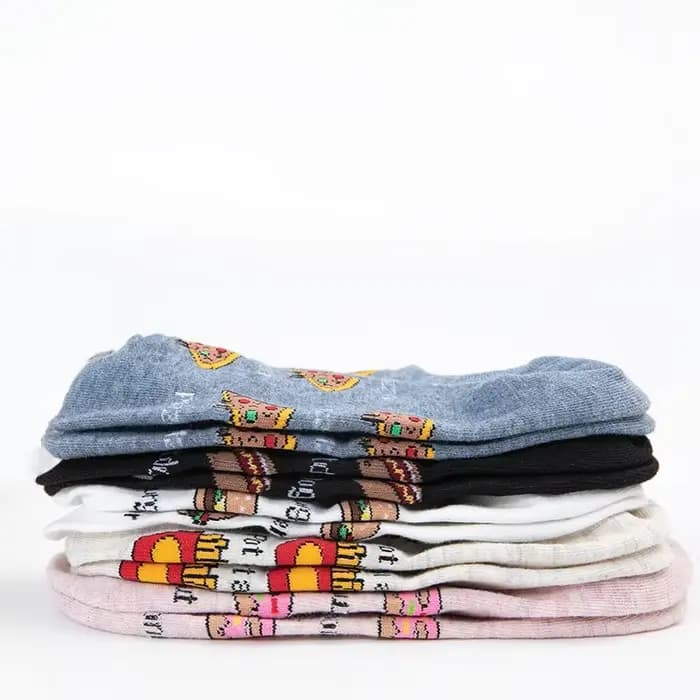 5 paires de chaussettes courtes à Section fine