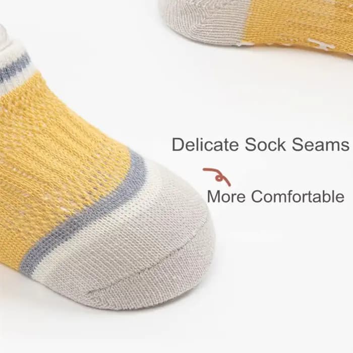 Chaussettes coordonnantes en maille fine pour bébés, chaussettes à œillets pour tout-petits, chaussettes unisexes pour filles et garçons, chaussettes de rinçage au sol sans spectacle