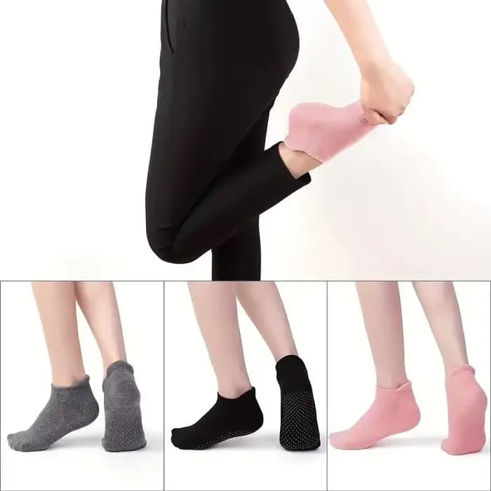 4 paires de chaussettes Pilates antidérapantes pour femmes
