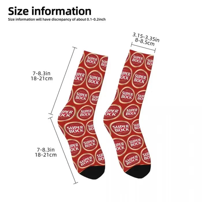 Super Bock – chaussettes Harajuku absorbant la sueur