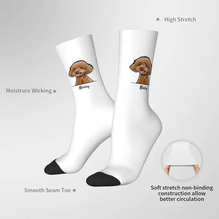 Chaussettes avatar personnalisées pour animaux de compagnie