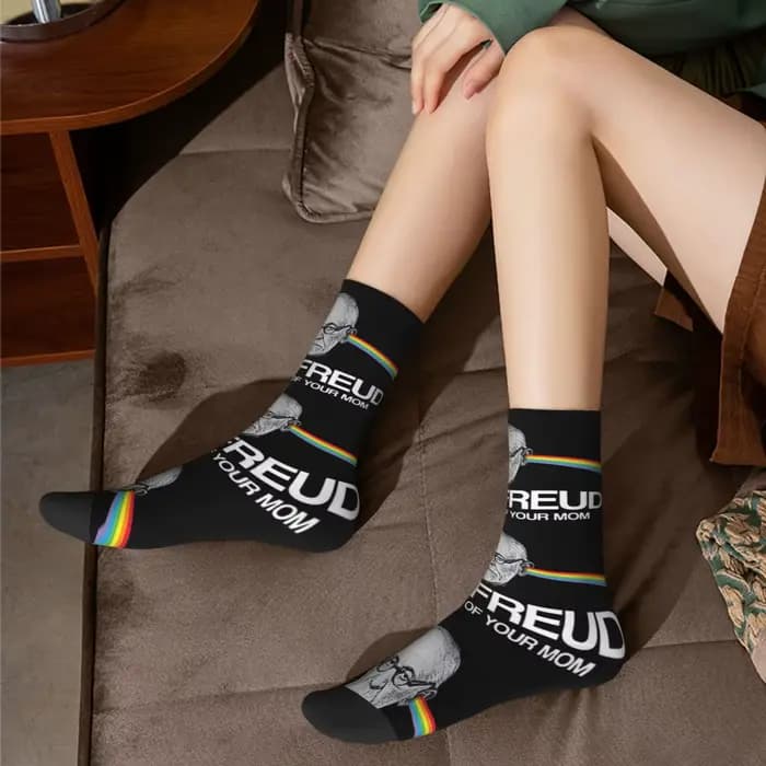 Pink Freud - Côté sombre de votre maman Chaussettes Harajuku Bas absorbants