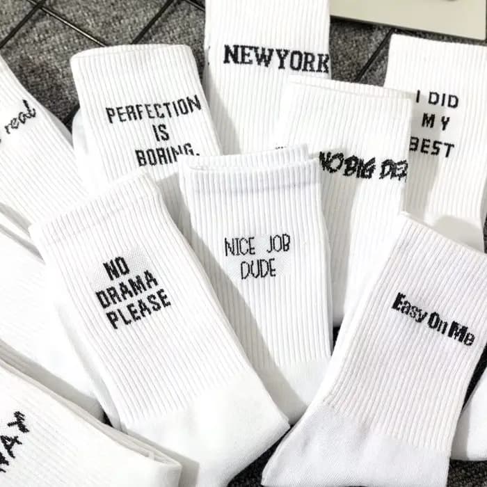 Chaussettes simples de style européen et américain