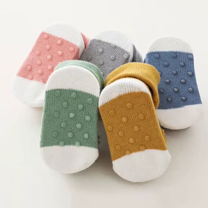 Chaussettes antidérapantes pour nouveau-né fille et garçon