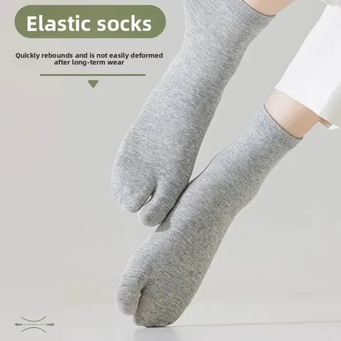 Chaussettes Tabi à deux doigts en fibre pour hommes et femmes