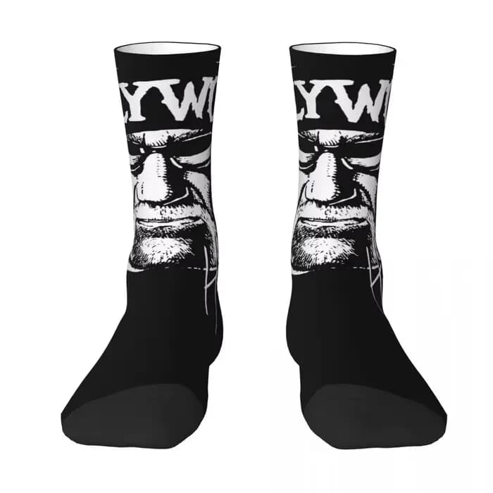Chaussettes imprimées WWE Confederation Hogan Hcorde KAMANIA pour hommes et femmes