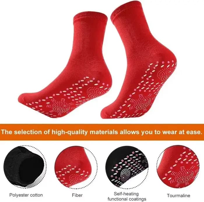 1 paire Tourmaline minceur santé chaussette auto-chauffant chaussettes magnétique