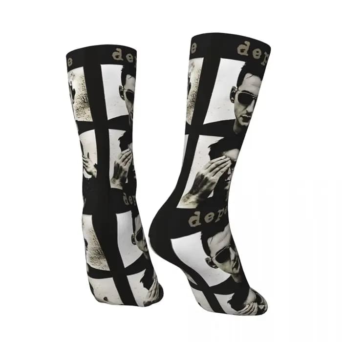 Chaussettes Gothiques Respirantes et Antidérapantes pour Homme, Bas de Cyclisme Personnalisés, Mode Cool, Automne