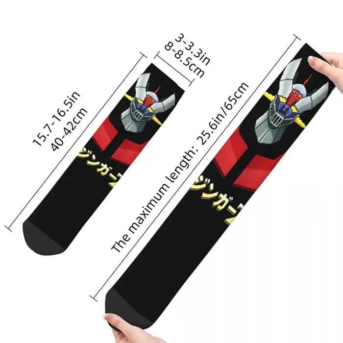 Nouveau homme hommes chaussettes décontracté Actarus Mazinger Z Manga chaussette Robot Goldorak Grendizer femmes bas printemps été automne hiver