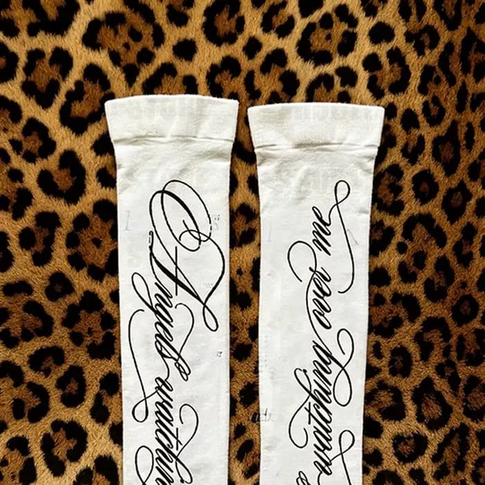 Chaussettes hautes pour filles Emo