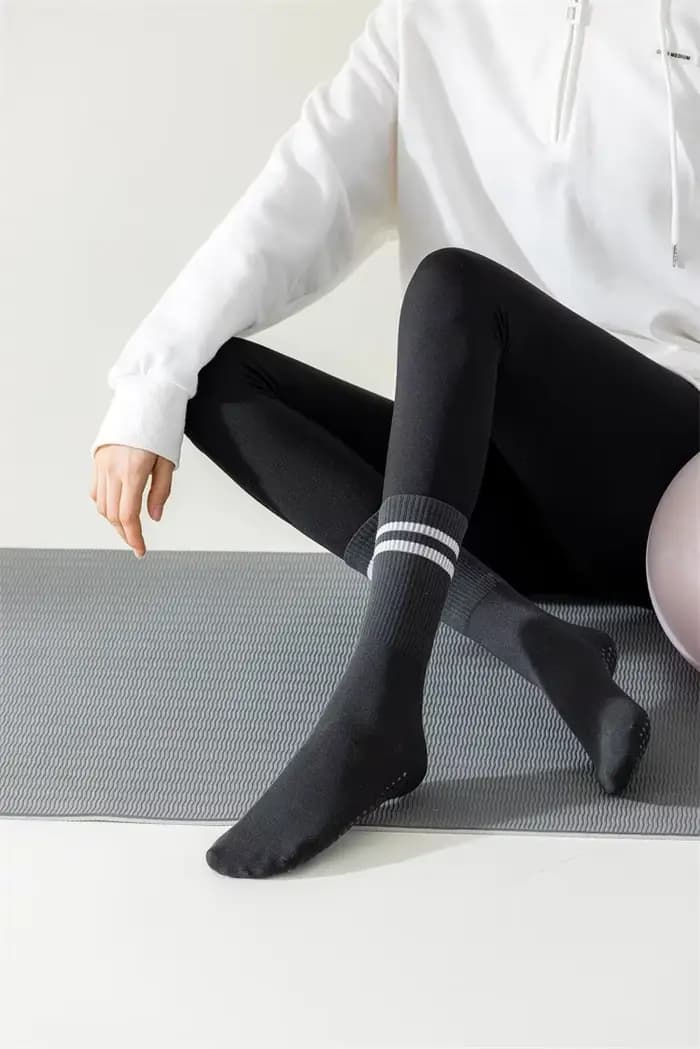 Chaussettes élastiques coordonnantes en coton pour femme