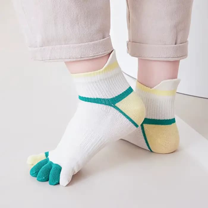 5 paires de chaussettes de cheville à cinq doigts pour enfants