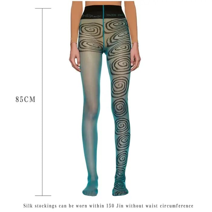 Dames été automne collants longs femmes filles y2k gothique coeur/floral/nuage/à carreaux imprimé
