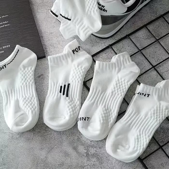 Chaussettes de sport blanches No-Show pour hommes