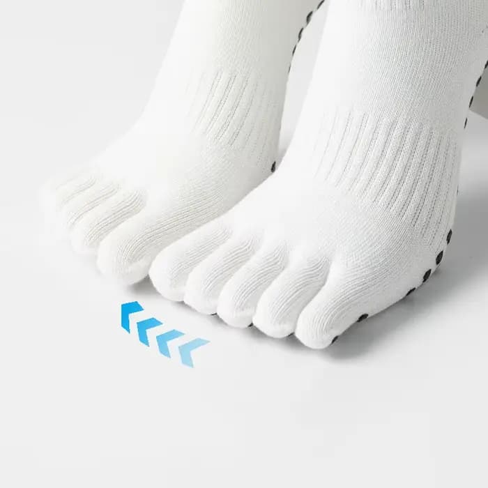 Chaussettes Pilates à cinq orteils pour femmes
