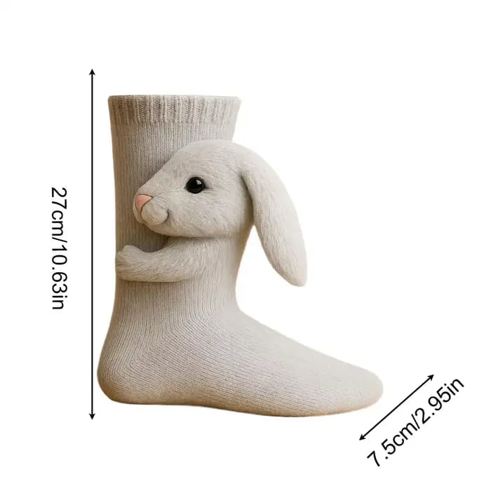 Chaussettes en tricot d'animaux 3D