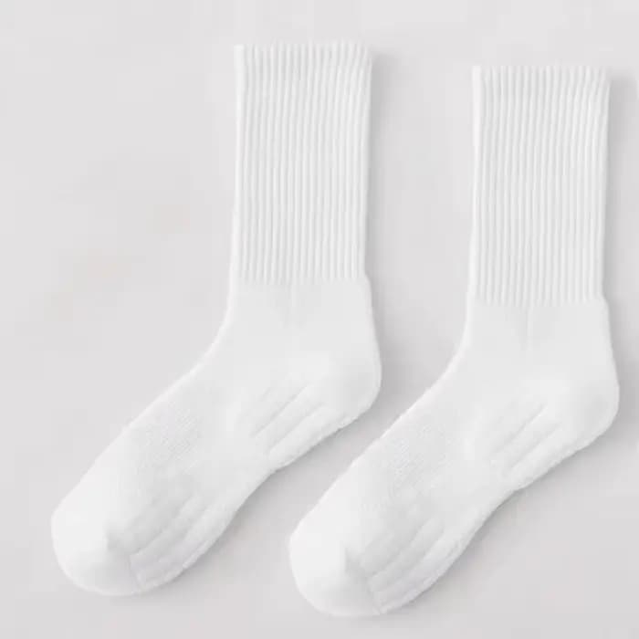 Chaussettes de sport respirantes et absorbant la sueur à fond épais pour hommes avec coussin inférieur pour la course à