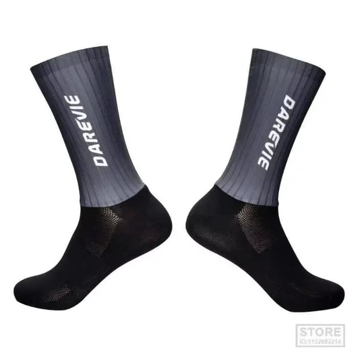 Haute DAREVIE chaussettes de cyclisme Aero Speed chaussette Pro sport pour hommes anti-dérapant respirant athlétique contrôle de l'humidité