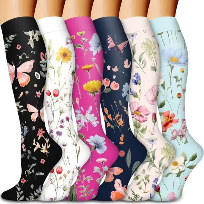 Chaussettes de compression en nylon anti-varices