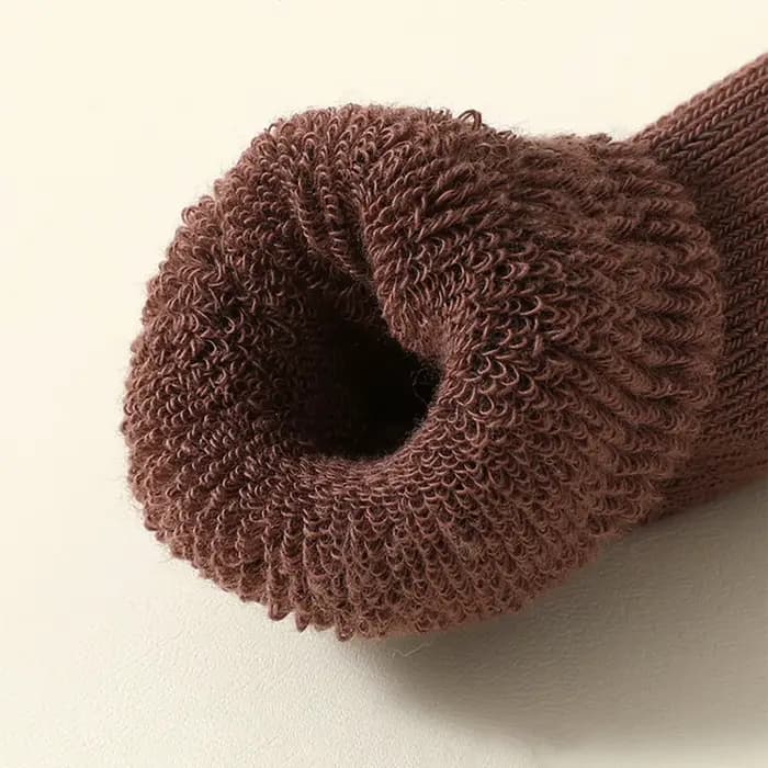 5 paire/ensemble hiver épaissir chaud bébé chaussettes couleur unie nouveau-né