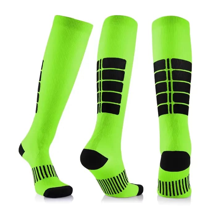 Chaussettes de Compression pour varices, chaussettes de football à Tube Long unisexe pour Sports de plein air, bas d'allaitement pour hommes et femmes, cuisses de Golf