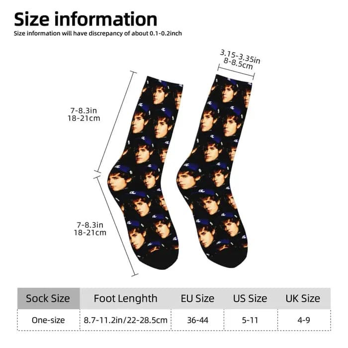 Justin Bieber-Chaussettes de tête de bébé coordonnantes unisexes