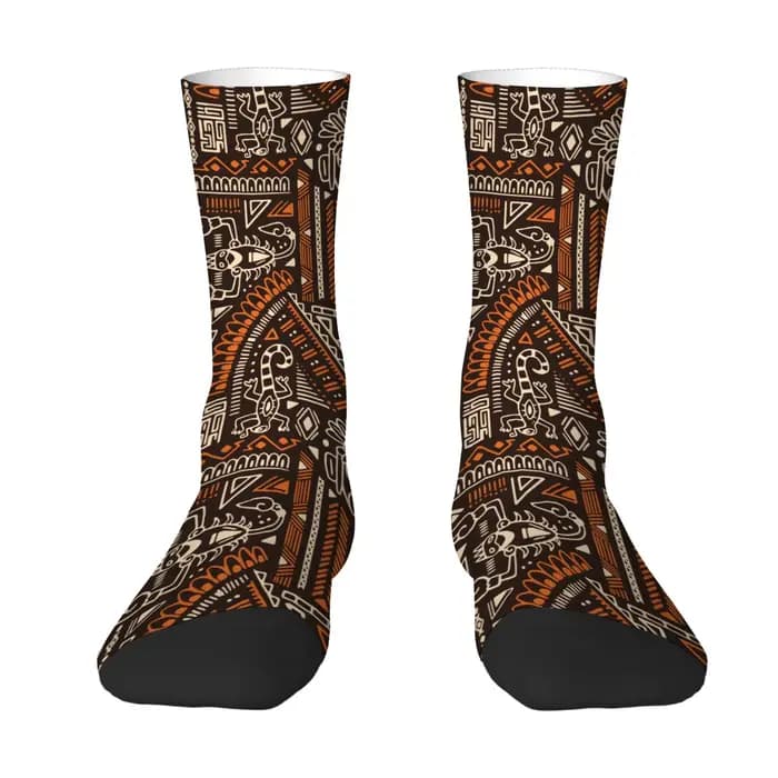 Chaussettes ethniques style aztèque