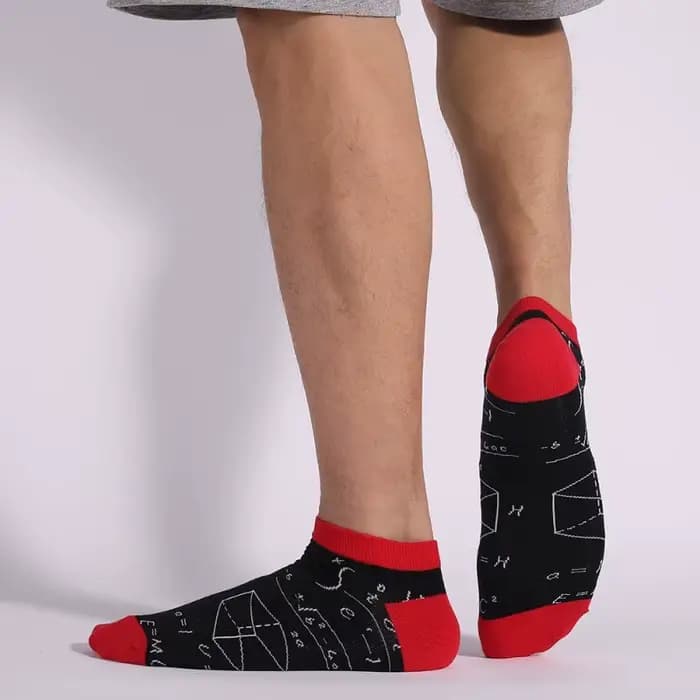 Grande taille décontracté à la mode coupe basse chaussettes drôle