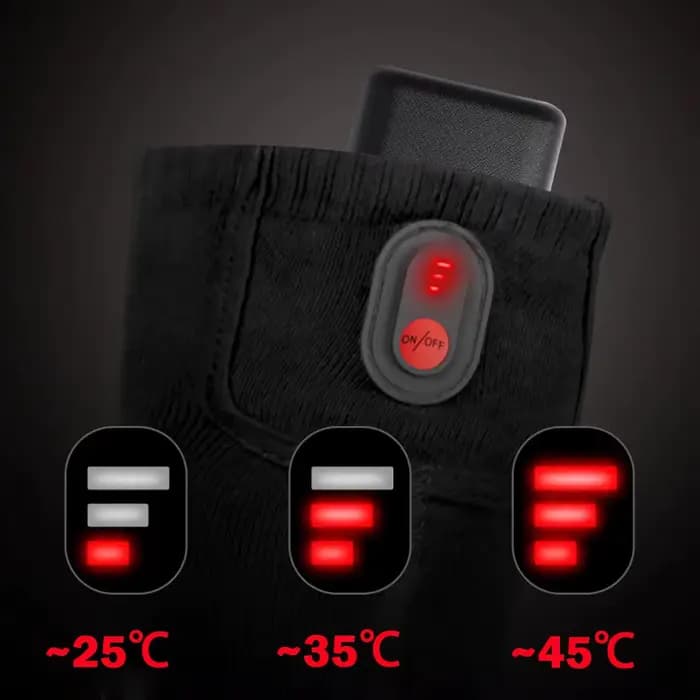 Chaussettes chauffantes d'hiver avec boîte à piles